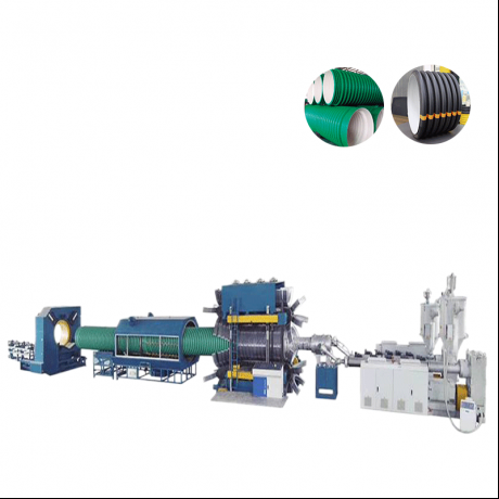 HDPE,PP செங்குத்து வகை இரட்டை சுவர் நெளி குழாய் மற்றும் PVC ரிப்பட் பைப் எக்ஸ்ட்ரூஷன் லைன்